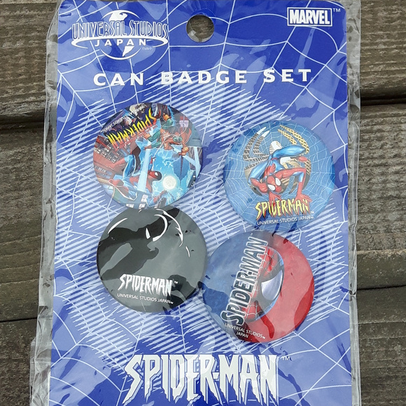 Universal Studios Japan Pin Badge Set Spider-Man - Picture 1 of 2